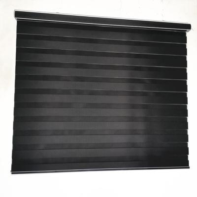 China Traditional Zebra Blind Motorized Electric Remote APP Smart Automatic Window Blackout Zebra Shade Day And Night for sale