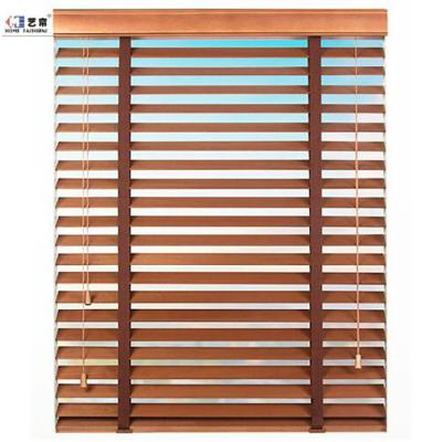 China Hot Selling Venetian Blinds Manual Wooden Wide Ladder Mini Blinds Reducing Blinds for sale