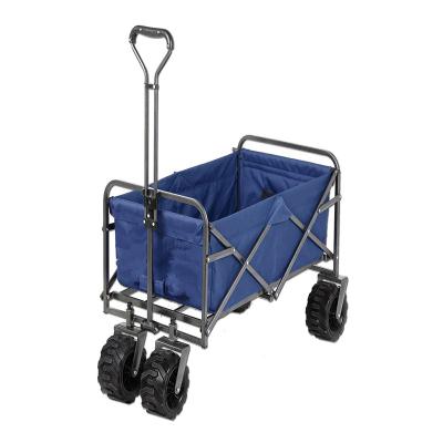 China Collapsible Storage Camping Canopy Folding Trolley Garden Beach Cart Utility Cart for sale