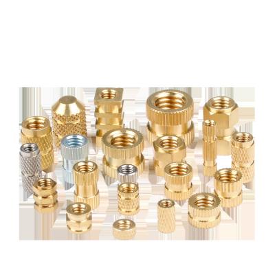 China Heavy Industry Knurled Brass Fastener Insert Nut For Plastics Manufacturer for sale