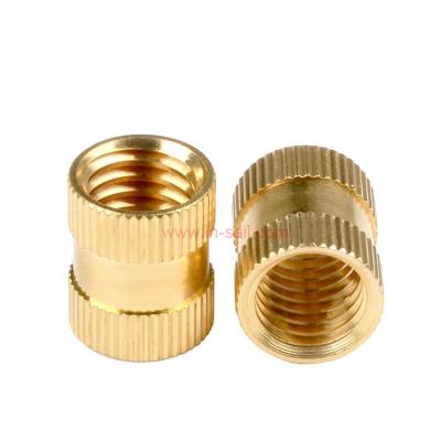 China Heavy Industry M2 M5 M6 M10 Injection Molding Brass Threaded Inserts Nuts For Plastics And Laptop for sale