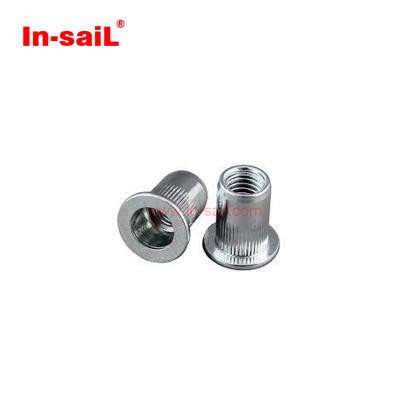 China Factory direct sale of M3 M4 M5 M6 heavy industry directly knurled threaded insert rivet nut for wood furniture for sale