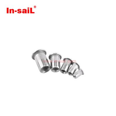 China Heavy Industry M2 M3 M4 M8 High Quality Flat Head Body ODM Knurled Rivet Nut For Hardware for sale