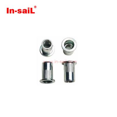 China Heavy Industry 304 Stainless Steel M3 M4 M5 M6 Flat Head M8 Rivet Flat Nut For Sheet Metal for sale