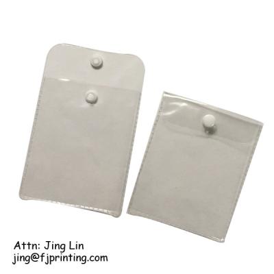 China Moisture Proof Customized Packaging Logo Printing PVC Clean Soft Snap Vinyl Bag Bottom Pouch for sale