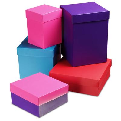 China Recyclable Colored Printed Collapsible Turned Edge Cardboard Installation Paper Boxes for sale