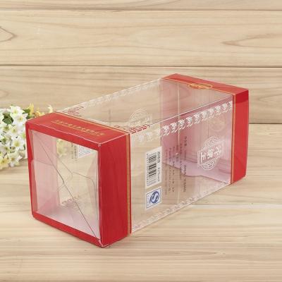 China Disposable Foldable Custom Printed Clear PET Gift Packaging Box Plastic Wholesaler for sale