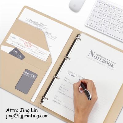 China Recyclable PU Leather Cover With Pen Multifunction Luxury Notebook for sale