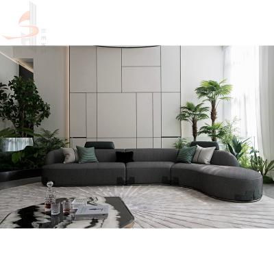 China Luxury and Comfortable Italian Modern Home Furniture Long Sofa Set Luxury Sofa Sets Fabric Sofa Set High Quality Luxury for sale