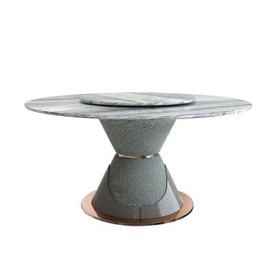 China Factory wholesale price extendable modern round marble dining table dining room furniture from factory sale for sale