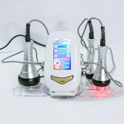 China Face Lift 40KHz 3 in 1 Cavitation Vacuum Slimming RF Weight Loss Quadrupole Tripolar+RF Slimming Machine for sale