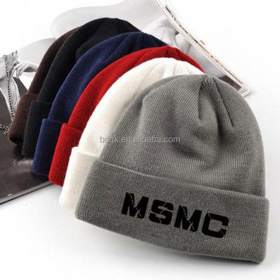 China JOINT Wholesale Custom Printed Or Embroidery Own Logo Knitted Hat Beanie Hat Winter for sale