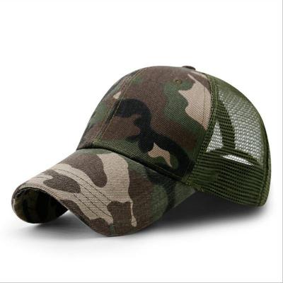 China COMMON Camouflage Baseball Cap For Kids Men's Army Sun Covers Mesh Running Hats Custom Embroidered Military for sale