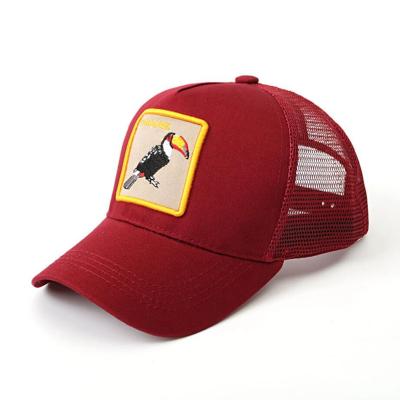 China COMMON Free Shipping Custom Trucker Hat With Animal Embroidery Logo For Men for sale