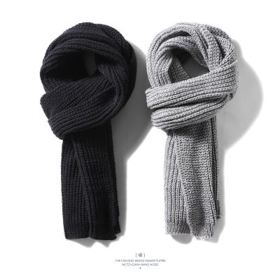 China Medium Wholesale Customized Plain Styles Knitted Scarf For Women for sale