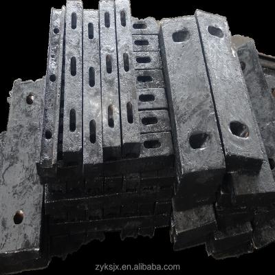 China Coal Mining High Manganese Steel Jaw Crusher Separates Jaw Plate Liner Plate Lining Plate for sale