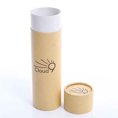 China Recycled Materials Customized Recycled Cosmetic Kraft Paper Packaging Round Paper Tubes For Aluminum Perfume Atomizers for sale