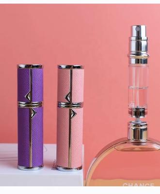 China Cosmetic Spray Perfume Refill Mini Perfume Bottle Vegan Atomizer Leather Spray Atomizer Bottle 5ml for sale