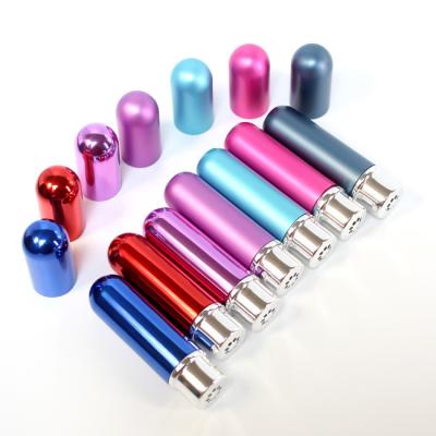 China Luxury Nasal Metal Essential Oils Inhaler Personal Care Nose Inhaler Empty Tubes for sale