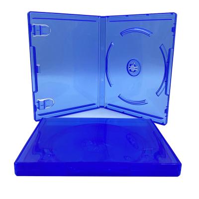 China Case Blue Cover Game PP CD Protective Box For Playstation 4 CD DVD Discs Storage Box For PS4 Game Disc Cover Case for sale