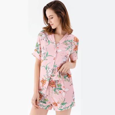 China Super Hot Selling Nightgowns QUICK DRY 2 Piece Pajama Shorts Set For Women With Plus Size for sale