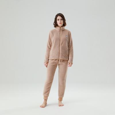 China QUICK DRY Super Hot Selling Pajamas Home Set For Women With Pure Color for sale