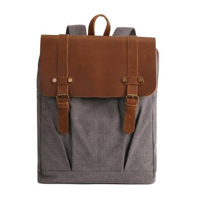 China Other Casual Rucksack Backpack Fits Most 14 Inch Computer and Tablets Canvas Bookpack Vintage Backpack For Women Men for sale