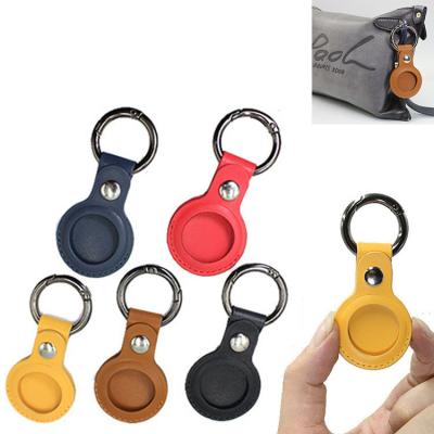 China Fashion 6 Pack Protective Leather Cases with Keychains for Air Tags Air Tag Key Chain Holder for Apple AirTags for sale