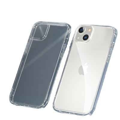 China Shockproof Compatible With iPhone 13 Pro Case Soft TPU Transparent Slim Clear Bumper + Hard PC Back Cover Shockproof Protective Phone Case for sale