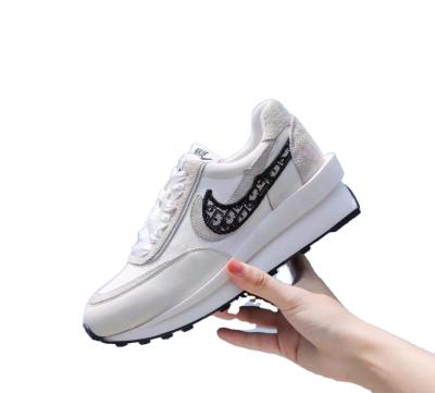 China 2021 comfortable fashion trend designer high platform shoes fat women's fashion white sneakers sports shoes for sale