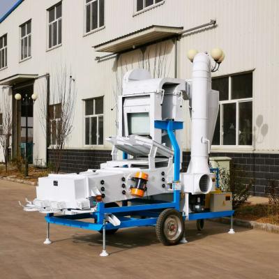 China Farms Grain And Seeds Sesame Cleaning Machine With Double Air Screen And Vibration Motor for sale