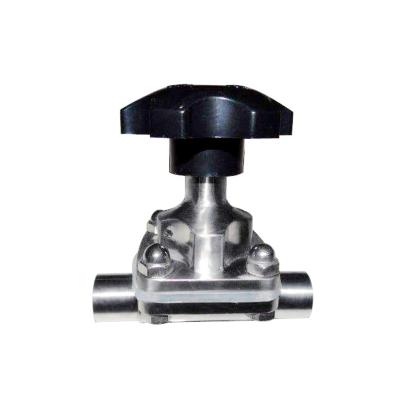 China General Stainless Steel Hygienic Manual Butt Weld Sanitary Diaphragm Valve for sale