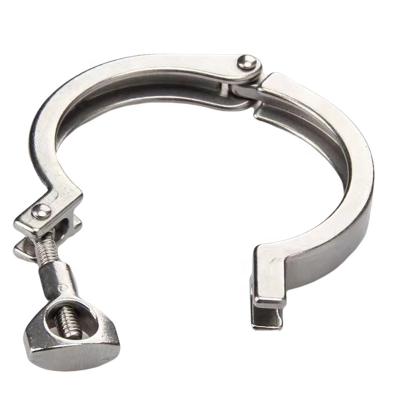 China Clamp Liners to Join Pipes Single Pipe Clamp Together 13MHH Pin Clamp Sanitary Stainless Steel for Tri Clamp Clamp for sale