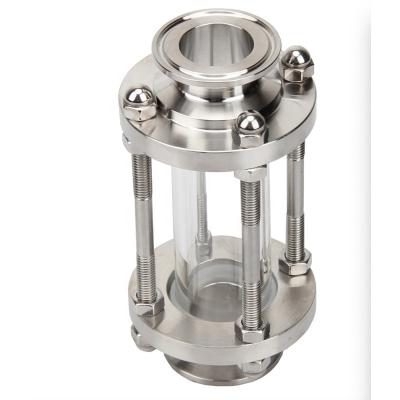 China Sanitary Sight Glass Tri Clamp Dairy Fixture Steel Pipe Sight Glass Tube Stainless Tubular Pipe Oven for sale