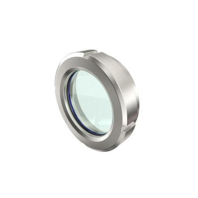 China AISI 304 (1.4301) Sanitary Stainless Steel DIN Standard Union Type Round Sight Glass With Light For Cistern for sale