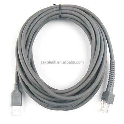 China LS2208 SCANNER 5M CBA-U10-S15ZAR RJ45 10P10C to USB Symbol LS2208 scanner usb cable for sale