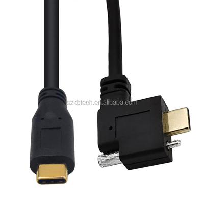 China Mobile Phone USB 3.1 Male Type-C To Right Angle Type C Panel Mount USB 3.1 Cable for sale