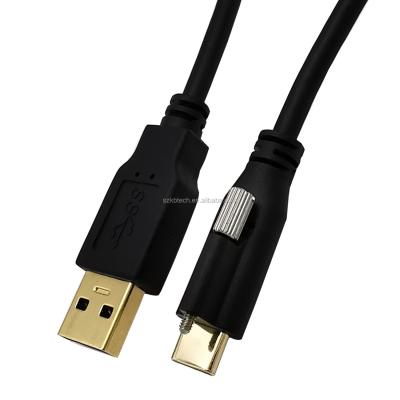 China Mobile Phone USB 3.0 A Male To USB 3.1 Type-C Male Cable With Locking Screw for sale