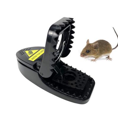 China Disposable Easy Set Sensitive Black Plastic Mouse Trap Factory Price Factory Price Snap Rat Trap for sale