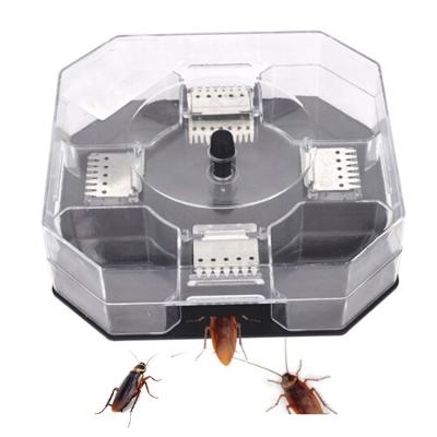 China Disposable Hot Selling Automatic Plastic Box Cockroach Traps Indoor Pest Control Equipment for sale