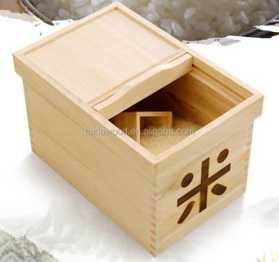 China China natural paulownia wood made rice bin [paulownia solid/dehydration effect/insect effect] for sale