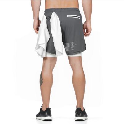 China New 2020 Antibacterial Mens Fitness Shorts Sweat Sports Shorts Compression Running Gym Cycles Shorts for sale