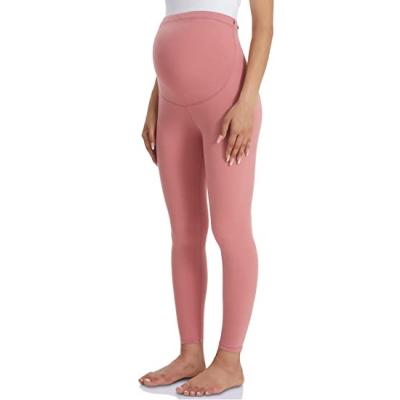 China Antibacterial Women's Maternity Leggings Over Belly Pregnancy Wear Workout Yoga Tights Active Pants Over Bump Pants Pregnancy for sale