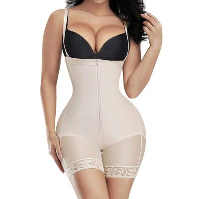 China Breathable Shapewear For Women Faja Seamless Firm Triple Control Plus Slimmer Body Shaper Waist Thigh Tummy Control for sale