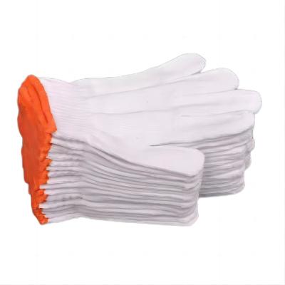 China Guantes de goma de látex de algodón blanco de punto de 10 calibres con soporte OEM para protección de manos en venta