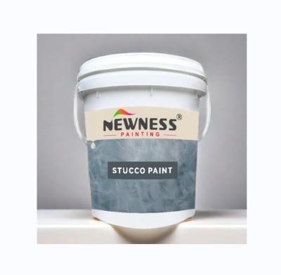 China Stucco Texture Interior Emulsion Wall Paint with Mildew-proof Feature CAS No. 79-10-7 for sale