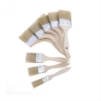 China Professional Wooden Handle Wall Bulk Paint Brush Set for Oil Painting Manufacture for sale