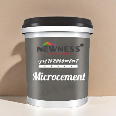 China High Adhesion Micro Cement Paint 20KG/BUCKET Waterproof texture finish coating paint for sale