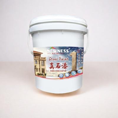 China Stone Effect Exterior Wall Paint with Theoretical Paint Consumption of 0.25-0.35m2/KG for sale