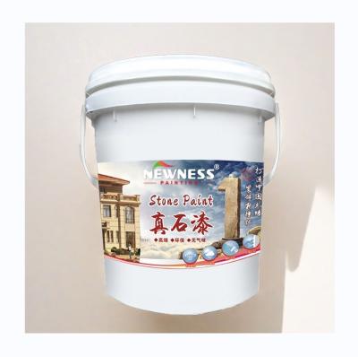 China Multicolor Solids Villa Exterior Wall Imitation Stone Paint MF Tio2 Weather-Resistant for sale